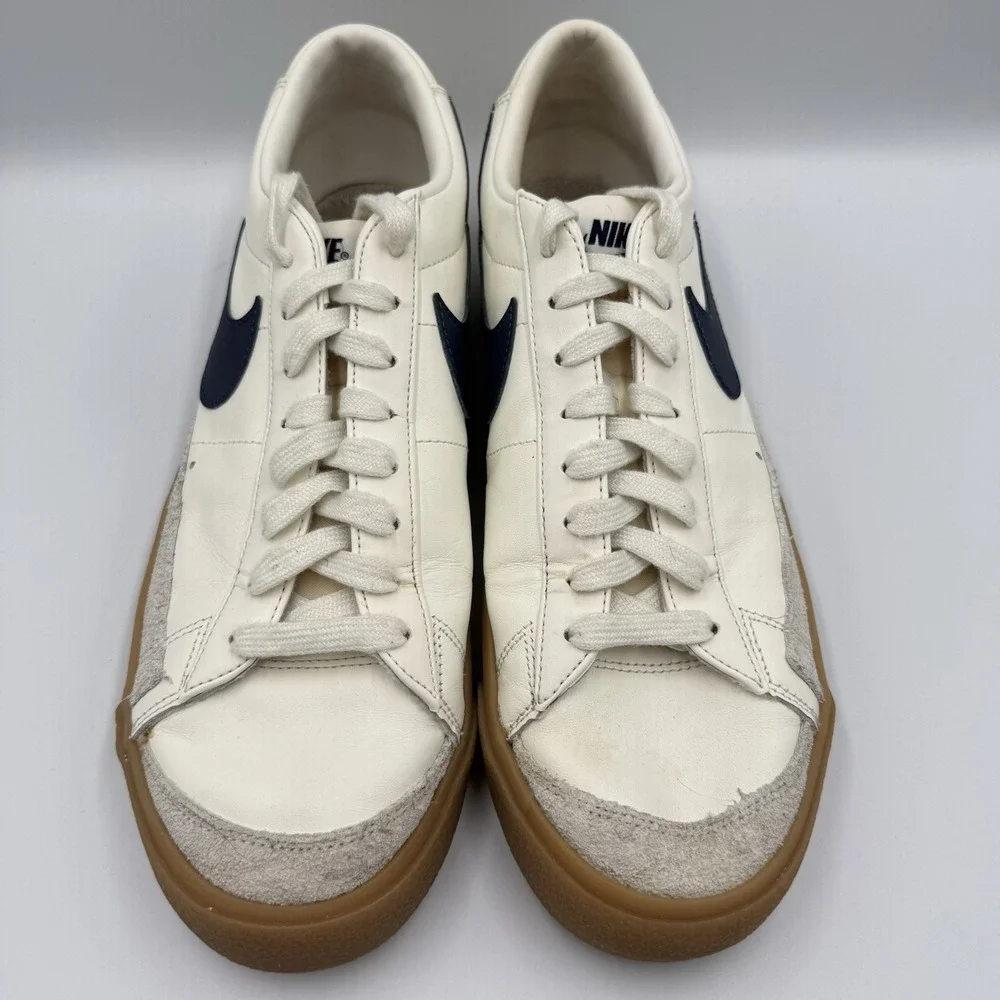 Nike Blazer Low '77 Vintage Sail‎ Navy Gum Shoes 2021 Men's Size 11.5 DM8334-100